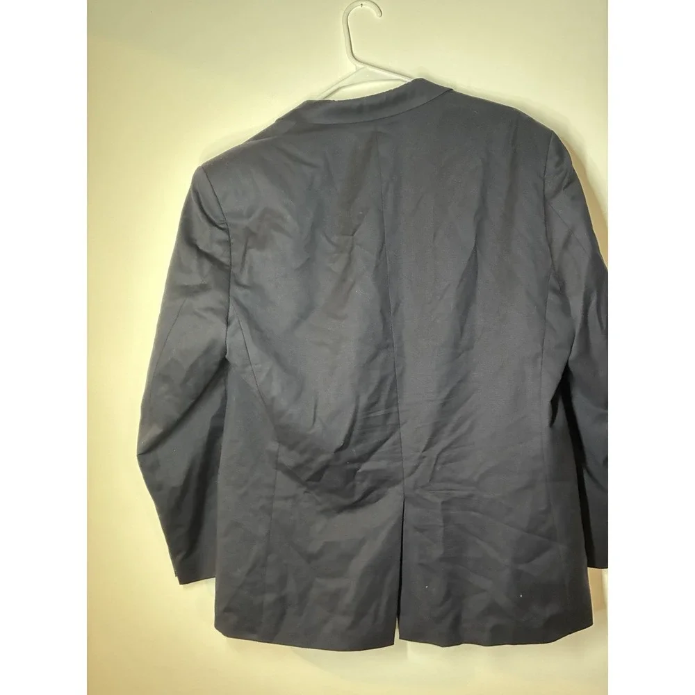 LRL Suit‎ Mens Blue 100% 44R Wool Blazer Jacket Top Business Lauren Ralph
